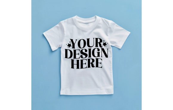 Boy Baby, Empty T-shirt with White Color: Your Essential Design Mockup
