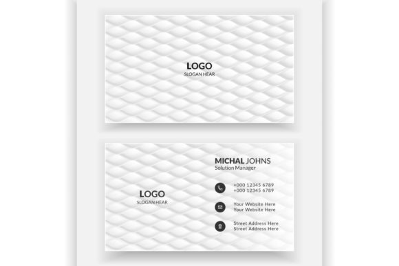Clean and Crisp: The Power of a White Business Card