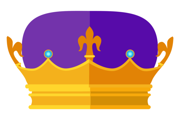 Emperor Crown Color Icon: Kingdom Power for Bold Design