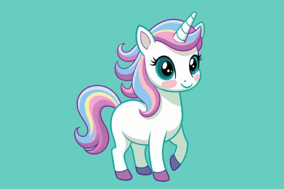 Enchanting Unicorn Sticker: A Full Color Design Guide