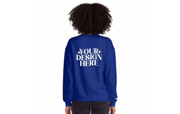 Gildan 18000 Sweatshirt Back: Mockup for Your Brand