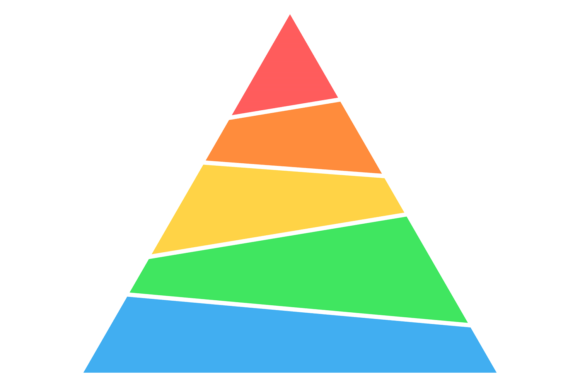 Layer Diagram Template: Color Pyramid for Visual Hierarchy