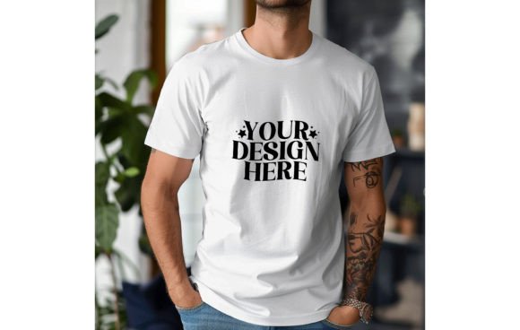 Next Level 6210 Man White Color Mockup 3: Your Design's New Best Friend