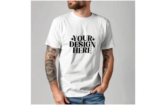 Next Level 6210 Man White Color Mockup 4: Elevate Your Designs
