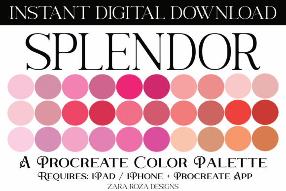 Splendor Procreate Color Palette: A Designer's Guide