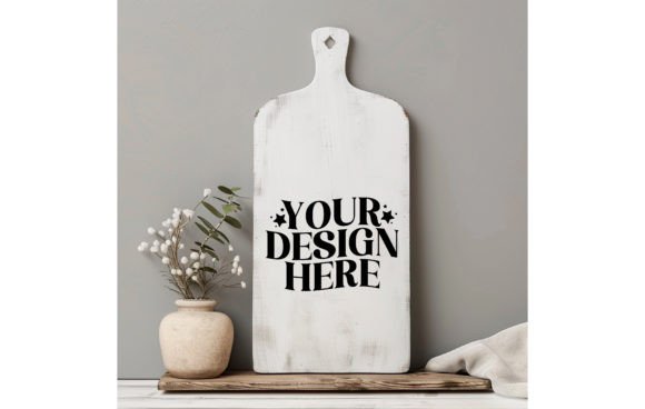 Winter White Wood Board Mockup: A Clean Slate for Your Designs
